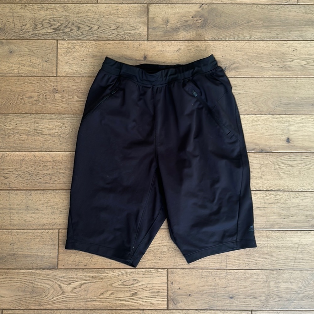Adidas Climalite shorts in black on black